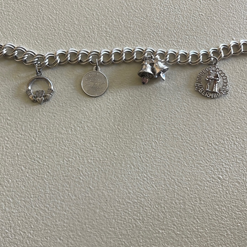 Wedding themed charm bracelet
